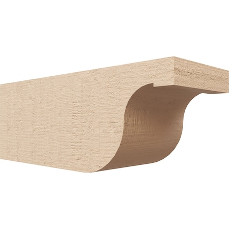 Ekena Millwork 6in. W x 6in. H x 16in. L Del Monte Woodgrain TimberThane Rafter Tail, Primed Tan RFTUR06X06X16DELRCPR